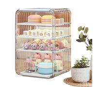 Vertical Dustproof Bottle Rack with Lid, Transparent Baby Room Tableware Drying Rack, There is a Water Tray at The Bottom, Independent Compartment, Suitable for Food Storage, Baby Feeding Supplies