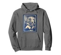 vertical East Asian Ukiyo-e Samurai Girl Japanese Pullover Hoodie