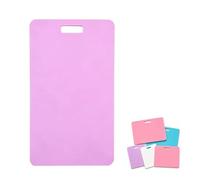 Vertical Erasable Badge Note, Mini Erasable Whiteboard for ID Badge, Ballpoint Pen Write & Alcohol Erasure for Teachers Students Office(Purple)