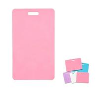 Vertical Erasable Badge Note, Mini Erasable Whiteboard for ID Badge, Ballpoint Pen Write & Alcohol Erasure for Teachers Students Office(Pink)