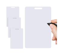 Vertical Erasable Badge Notes, 4 Pieces Reusable Mini Dry Erase Whiteboard for Badge, Pocket Erasable Notebook for Nurse Doctor Teacher Student