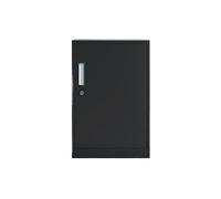 Vertical File Cabinet with Lock, Under Desk, Elegant Black Document Storage Solution for Home and Office, Secure File nizer for Documents