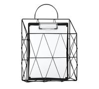 Vertical File Holder - Wall Mounted Organisation, Slim Bin, Compact Newspaper Station, Graduated Mail Sorter, Modern Paperwork for the Living Room in the Home Office, in