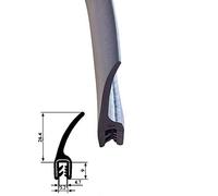 Vertical Fin rubber car edge protective trim seal 35mm x 10mm