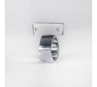 Vertical Fixed Ring Sash Window Lift 44 x 12mm 25mm Dia Polished Chrome