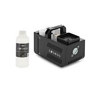 Vertical Fog Machine with LEDs & 1L Fog Fluid by Gear4music