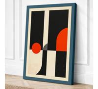 Vertical Forms in Motion Canvas Wall Art Print 30x20 Inch