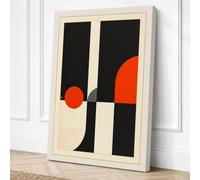 Vertical Forms in Motion Canvas Wall Art Print 30x20 Inch