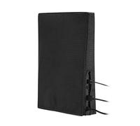 Vertical Game Console Dust Cover Protector with Oxford Cloth, PS5 Console Dust Cover for Living Room, Bedroom and Other Scenes (Black)