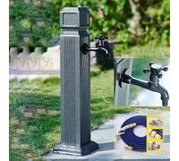 Vertical Garden Hose Faucet 65cm Outdoor Water Column Frost-Resistant Tap with Spray Nozzle Durable Garden Faucet for Efficient Watering