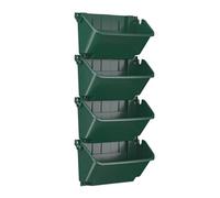 Vertical Garden Planter - 4Piece Self Watering Pots Set, Large Plant Holder with Drainage, Stackable Tower Planter | Patio Cherry