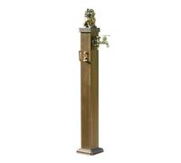 Vertical Garden Water Column - Antifreeze Faucet Dispenser with Double Outlet Hose Hanger Spigot Post for Efficient Irrigation & Washing (16.5 x 113cm/6.5 x 44.5in)