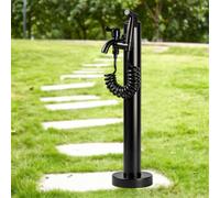 Vertical Garden Water Column, Freestanding Black Outdoor Faucet, Water Source Frost Proof, Yard Hydrant, for Garden Lawn Poolside(Height: 95cm/37.4in)
