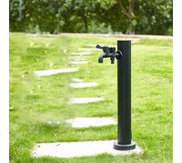 Vertical Garden Water Column with Copper Faucet - Outdoor Decorative Hydrant Fountain & Hose Stand for Gardens, Patios & Yards - Stylish Water Feature for Green Spaces