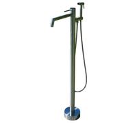 Vertical Garden Water Faucet FreeStanding FrostResistant Outdoor Column Stainless Steel Water Column with Handheld Spray Outdoor Garden Tap (Silver)