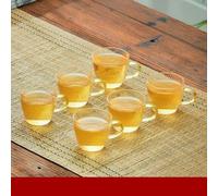 Vertical Grain Teapot Transparent Glass Tea Pot Set Heat Resistant Flower Tea Kettle