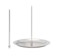 Vertical Grill Skewer Rack - Removable Stainless Steel Cooking Stand for Tacos Al Pastor, Shawarma, Kebab, Gyro, BBQ Meat, Poultry, Seafood, Veggies | Durable Rotisserie Holder for Home, Restaurant