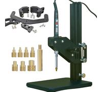 Vertical Heat Press Machine-Heat Set Insert Tool (Insertion Height 210mm) with Heat Set Tips M2-M8 add Brass Metric Knurled Nuts for Threaded Inserts for Plastic and 3D Printing Components (ZW12Pro)