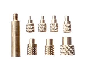 Vertical Heat Press Machine-Heat Set Insert Tool (Insertion Height 210mm) with Heat Set Tips M2-M8 add Brass Metric Knurled Nuts for Threaded Inserts for Plastic and 3D Printing Components (Tips2-8)