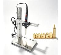 Vertical Heat Press Machine, Heat Set Insert Tool with Digital Display, M2-M8 Brass Tips, Multi-Directional Adjustment for Plastic & 3D Printing Parts
