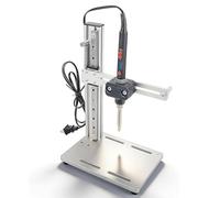 Vertical Heat Press Machine with Brass Tips, Adjustable Heat Insert Tool for 3D Printing, Plastic Components