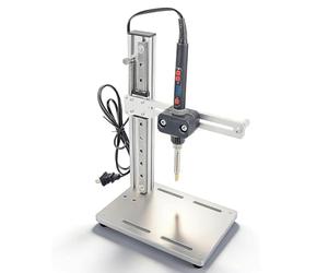 Vertical Heat Press Machine with Brass Tips, Adjustable Heat Insert Tool for 3D Printing, Plastic Components