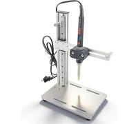 Vertical Heat Press Machine with M2-M8 Tips, Multi-Angle Adjustable for Plastic & 3D Printed Parts