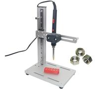 Vertical Heat Pressing Machine, Digital Display Soldering Iron, Heat Set Insert Tool for 3D Printing, Max Height 205mm, Ideal for Printing Components