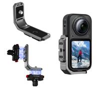 Vertical-Horizontal Mount for Insta360 X6, Aluminum Horizontal Shooting L-Bracket with 1/4" Screw Hole and Quick Release Magnetic Adapter for Insta 360 X6 Camera Accessories