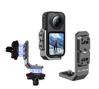Vertical-Horizontal Mount for Insta360 X6, Quick-Release Magnetic Adapter Aluminum Horizontal Shooting L-board Bracket with 1/4 Screw Hole for Insta 360 X6 Camera Accessories