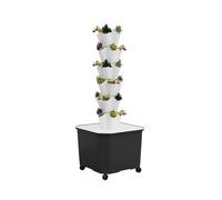 Vertical Hydroponic Grow Tower - Aeroponic Gardening System for Herbs, Fruits & Vegetables, Indoor Soil-Free Growth, Space-Saving Design