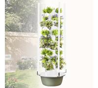 Vertical Hydroponic Grow Tower,Smart Hydroponics Tower System with LED Grow Lights, Vertical Indoor Garden for Herbs, Fruits & Vegetables, 28 Pods Hydroponic Kit, Efficient Home Growing Sol