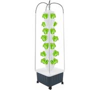 Vertical Hydroponic Growing Tower with Grow Lights, 40 Holes Planter System Kit with Wheels for Growing Fruits, Vegetables, Herbs and Greens