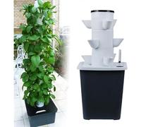 Vertical Hydroponic Towers, Automatic Watering Systems, Indoor And Outdoor Planting, Efficient Nutrient Supply, And Compact Space Utilization (3 holes and 3 layers)