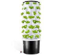 Vertical Hydroponics Tower System with Water Tank & Pump, Aeroponics Kit for Growing Herbs, Fruits, Vegetables Indoors or Outdoors