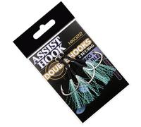Vertical Jigs Assist Hook Double Fishing Assist Hooks Slow Jigs Dancing Stingers Jigging Lures Replacement Hooks 2 Pack Twin