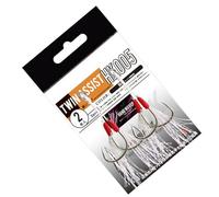 Vertical Jigs Assist Hook Double Fishing Assist Hooks Slow Jigs Dancing Stingers Jigging Lures Replacement Hooks 2 Pack Twin