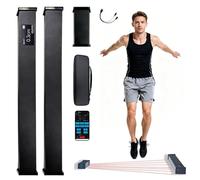 Vertical Jump Measurement Device,Force RSI Ground Contact Time Height Monitoring Tester with Smart App,Real-Time Data Sensor,Jump Light Blanket Tester,for Physical Fitness Assessment(Standard)
