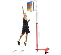 Vertical Jump Tester Adjustable Floor Standing - Heavy Duty Steel Height Measurement Tool for Basketball, Volleyball & High Jump Training with Reset Function