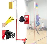 Vertical Jump Tester, Adjustable Height Floor Standing High Jump Training Equipment with Reset Function, Professional Stadium Trainer