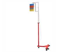 Vertical Jump Tester, Adjustable Height Vertical Leap Measurer, Vertical Jumping Trainer, Vertical Jump Test Stick Pole, Floor Standing High Jump Training Equipment,Colorful,1.4~2.8m/4.6~9.2ft