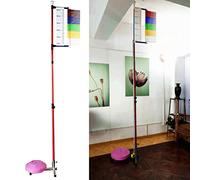 Vertical Jump Tester Floor Standing High Training Equipment Adults Tester for Jumping Trainers Aid Physical Training Test,3.9-11.5ft Portable Vertical Jump Trainer, Basketball Training Equip