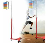 Vertical Jump Tester Floor Standing High Training Equipment Adults Tester for Jumping Trainers Aid Physical Training Test,Portable Vertical Jump Meter, Adjustable Jump Meter, Tactile Basket