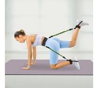 Vertical Jump Trainer Resistance Bands Set, 120Lbs, Leg Strength Resistance Bands with Adjustable Waist Belt Ankle Cuffs, Basketball Football Volleyball Training Equipment for Speed Agility Explosiven