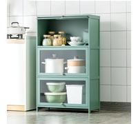 Vertical Kitchen Cabinet Multi functional Standing Sideboard Wine Storage Tea Cabinet Narrow Wall Shelf Versatile Bookcase & for Kitchen & Living Room