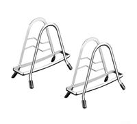 Vertical Kitchen Organizer Rack Made of Stainless Steel, Suitable for Storing Pot Lids, Cutting Boards, and Knives with Stable Non Slip Foot Pads (B)