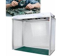Vertical Laminar Flow Hood, Aluminum Air Flow Clean Bench with Three Fans, Filter, Dust Cleanroom Workshop