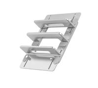 Vertical Laptop Holder Desk Organise Laptops/Tablets Storage Bracket Aluminum With Silicone Pad Scratches Resistant Heat Dissipation Laptop Mount