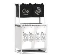 Vertical Laundry Baskets: Stackable, Clothes Organizers | Compact, Sturdy, And Stable Structure, Breathable Fabric, Easy For Carry Handle, Space Saving Solution