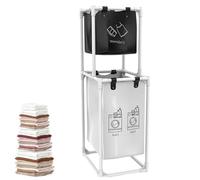 Vertical Laundry Baskets: Stackable, Clothes Organizers | Compact, Sturdy, And Stable Structure, Breathable Fabric, Easy For Carry Handle, Space Saving Solution